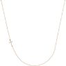 Picture of 14K Gold .05 CTW Diamond Off-Center Sideways Cross 16" Necklace