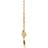 Picture of 14K Gold  Sideways Cross Necklace