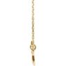 Picture of 14K Gold  Sideways Cross Necklace
