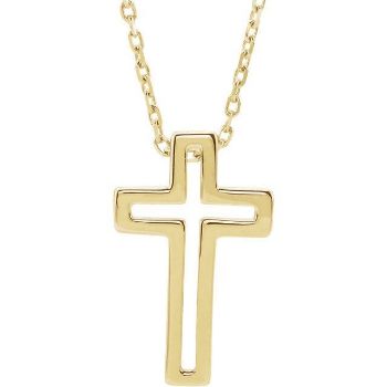 Picture of 14K Gold Open Cross Necklace