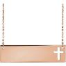 Picture of 14K Gold Engravable Cross 16-18" Necklace