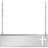 Picture of 14K Gold Engravable Cross 16-18" Necklace