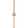 Picture of 14K Gold Engravable .03 CTW Diamond Cross 16-18" Necklace