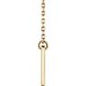 Picture of 14K Gold Engravable .03 CTW Diamond Cross 16-18" Necklace