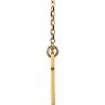 Picture of 14K Gold Engravable Sideways Cross 16-18" Necklace