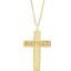 Picture of 14K Gold Personalized Cross Necklace