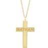 Picture of 14K Gold Personalized Cross Necklace