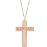 Picture of 14K Gold Personalized Cross Necklace