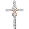 Picture of 14K Gold 1/2 CTW Diamond Cross Pendant