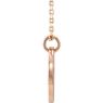 Picture of 14K Gold Pierced Cross Disc 16-18" Necklace