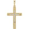 Picture of 14K Gold .08 CTW Diamond Cross Pendant