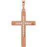 Picture of 14K Gold .08 CTW Diamond Cross Pendant