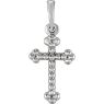 Picture of 14K Gold Beaded Cross Pendant