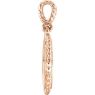 Picture of 14K Gold .05 CTW Diamond Cross Rope Pendant