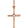 Picture of 14K Gold Freshwater Cultured Pearl Cross Pendant