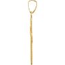 Picture of 14K Gold 28x14.7mm Milgrain Cross Pendant