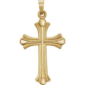 Picture of 14K Gold 33.8x17.7mm Cross Pendant