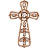 Picture of 14K Gold .05 CTW Diamond Cross Pendant