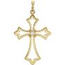 Picture of 14K Gold .03CTW Diamond Cross Pendant
