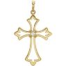 Picture of 14K Gold .03CTW Diamond Cross Pendant