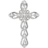 Picture of 14K Gold .07 CTW Diamond Cross Pendant