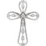 Picture of 14K Gold .05 CTW Diamond Cross Pendant