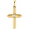 Picture of 14K Gold .06 CTW Diamond Cross Pendant