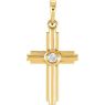 Picture of 14K Gold .06 CTW Diamond Cross Pendant