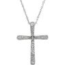 Picture of 14K Gold .05 CTW Diamond Cross 18" Necklace