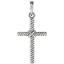 Picture of 14K Gold 17.5x11.3mm Rope Cross Pendant