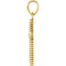 Picture of 14K Gold 17.5x11.3mm Rope Cross Pendant
