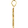 Picture of 14K Gold 17.5x11.3mm Rope Cross Pendant