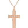 Picture of 14K Gold Nameplate Cross Necklace