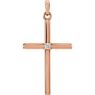 Picture of 14K Gold 26.5x13.75mm .02 CTW Diamond Cross Pendant