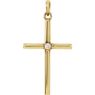 Picture of 14K Gold 26.5x13.75mm .02 CTW Diamond Cross Pendant