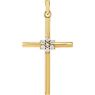 Picture of 14K Gold 1/10 CTW Diamond Cross Pendant