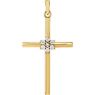 Picture of 14K Gold 1/10 CTW Diamond Cross Pendant