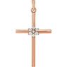 Picture of 14K Gold 1/10 CTW Diamond Cross Pendant