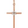 Picture of 14K Gold 1/10 CTW Diamond Cross Pendant