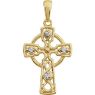 Picture of 14K Gold .05 CTW Diamond Cross Pendant