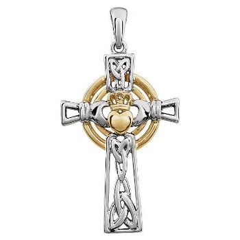 Picture of 14K Gold Claddagh Cross