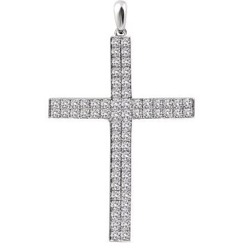 Picture of 14K Gold 1/3 CTW Diamond Cross Pendant