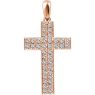 Picture of 14K Gold 1/3 CTW Diamond Cross Pendant