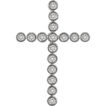 Picture of 14K Gold 3/4 CTW Diamond Cross Pendant