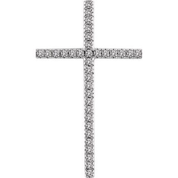 Picture of 14K Gold 1/4 CTW Diamond Cross Pendant