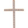 Picture of 14K Gold 1/4 CTW Diamond Cross Pendant
