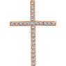 Picture of 14K Gold 1/4 CTW Diamond Cross Pendant