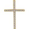 Picture of 14K Gold 1/4 CTW Diamond Cross Pendant