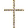 Picture of 14K Gold 1/4 CTW Diamond Cross Pendant