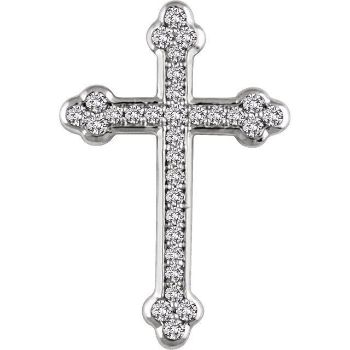 Picture of 14K Gold 1/4 CTW Diamond Cross Pendant